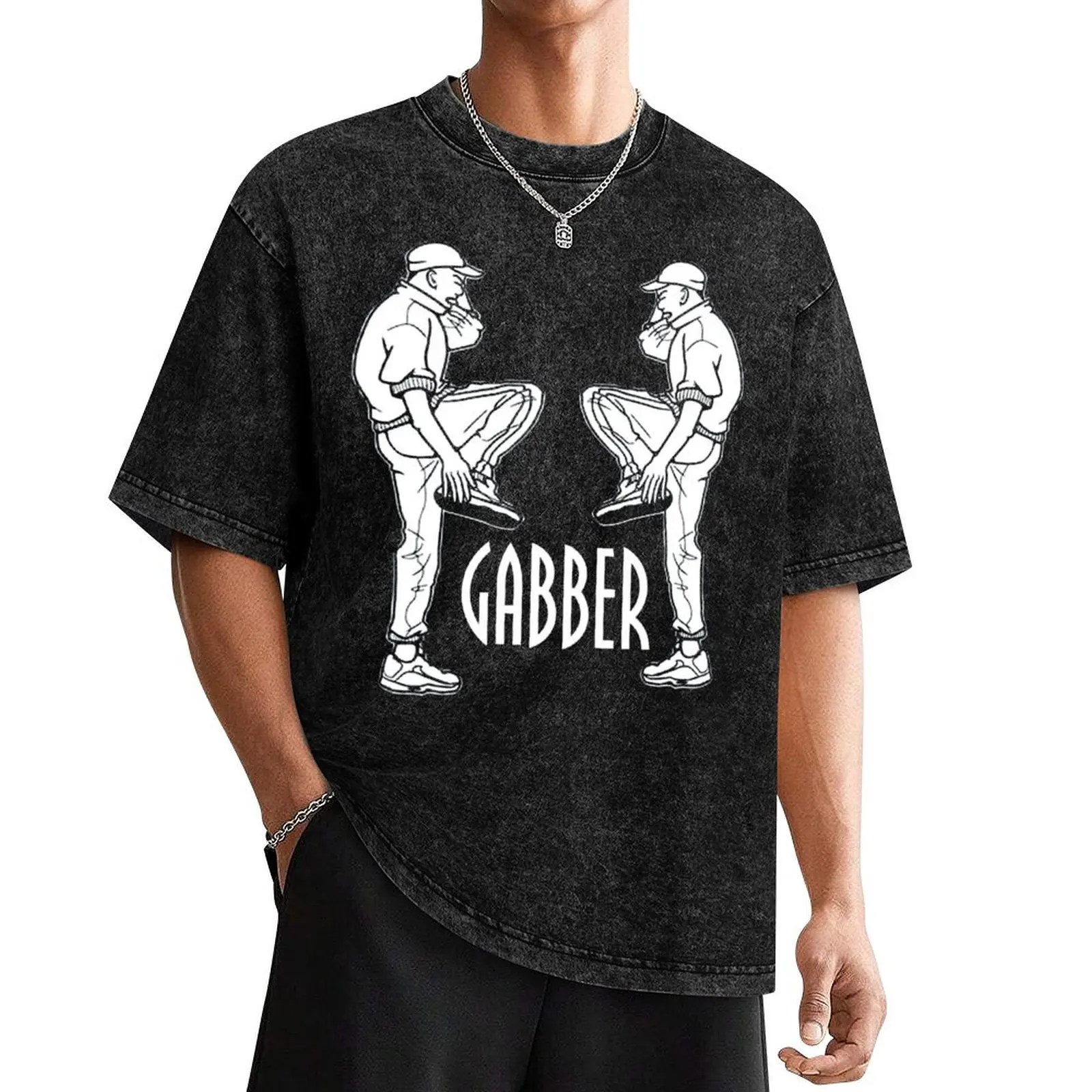 

Gabber T-Shirt summer tops cotton graphic tees for a boy men workout shirt