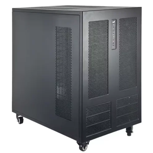 Factory Stocked Tower Server Chassis  Gaming PC Case New Design ATX Form Factor  Support 2*ATX PSU With Wheels