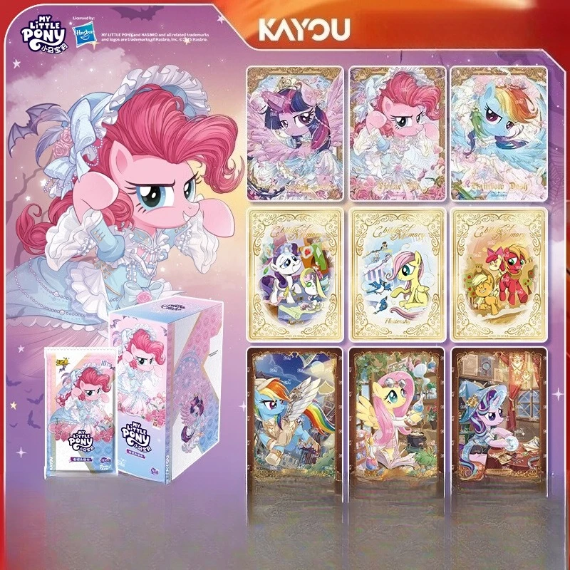 Limitowana Edycja Kart Kolekcjonerskich MLP Kompletny Zestaw Moonlight 9. Generacji, Karty Postaci Rainbow 5 Shiny - Nowe Gadżety Anime 2025