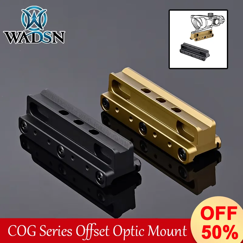 

Tactical UN COG Series Offset Optic Mount Hunting Sight Metal Base For 20mm Rail T 1 T 2 RMR Quick Airsoft Scope Adapter Mount