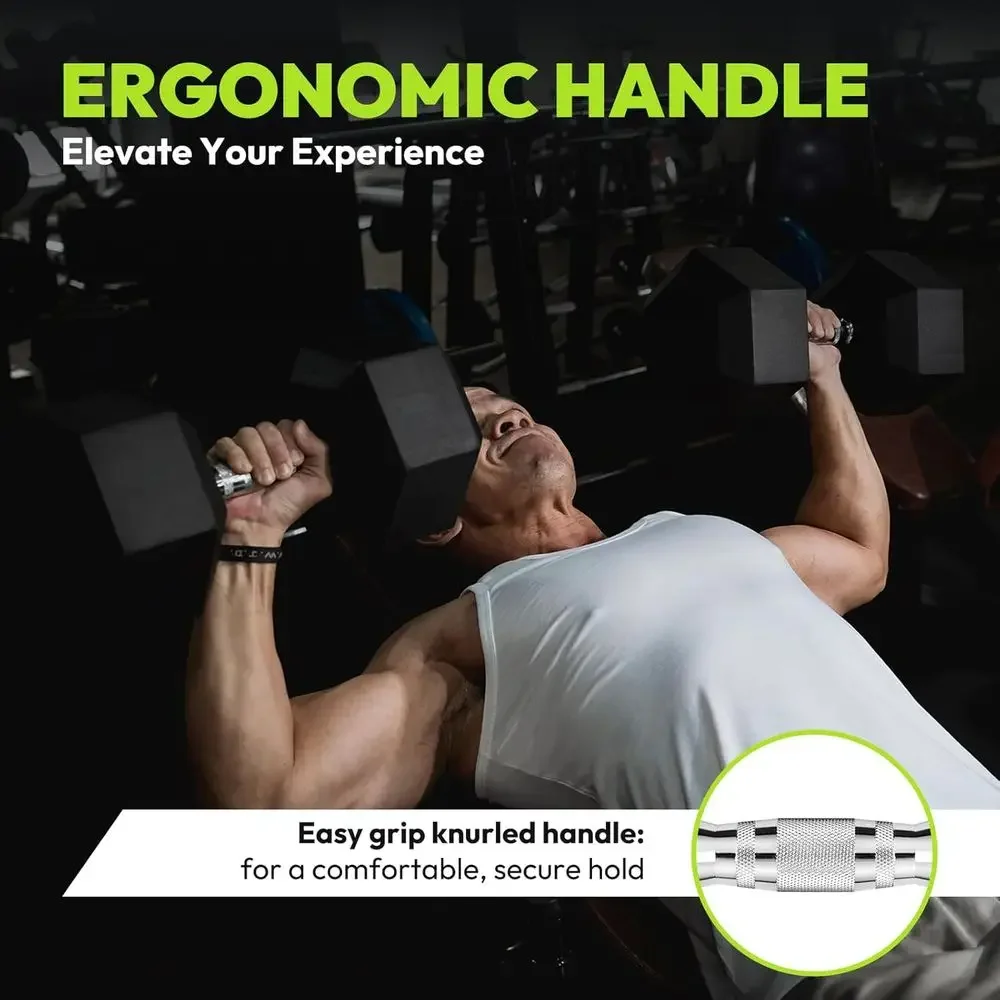 Hex Dumbbells with A-E Rack, 100-600 lb Weight Options, Non-Rolling Hexagon Design, Comfortable Grip for Home Gym Use view 6