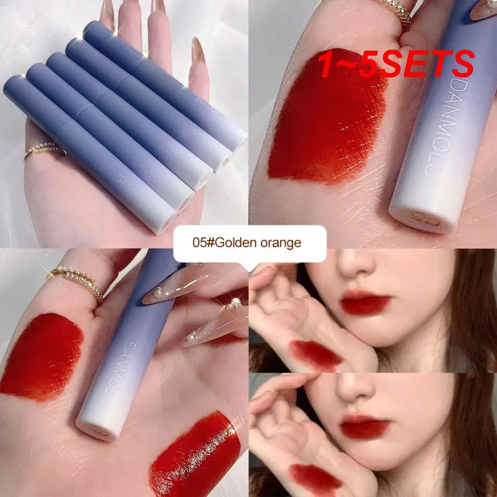 

1~5SETS Long Lasting Lasting Color Makeup Lipstick Set For Daily Wear Lipstick Set Makeup Tips Innovative Matte Glazed Lips