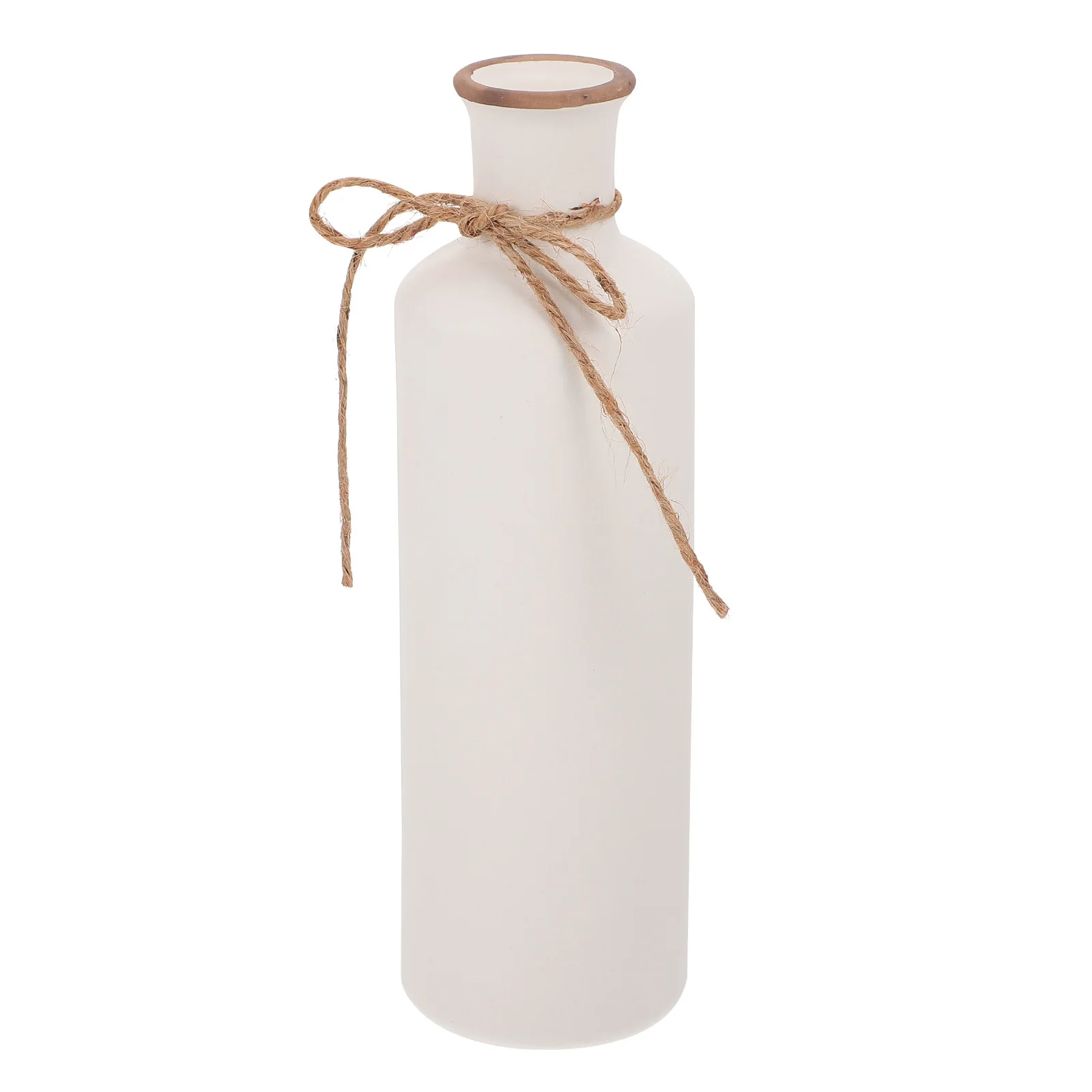 

Ceramic Vase Plant Pot Home Decor Flower Holder Bottles Vases with Hemp Bow Knot
