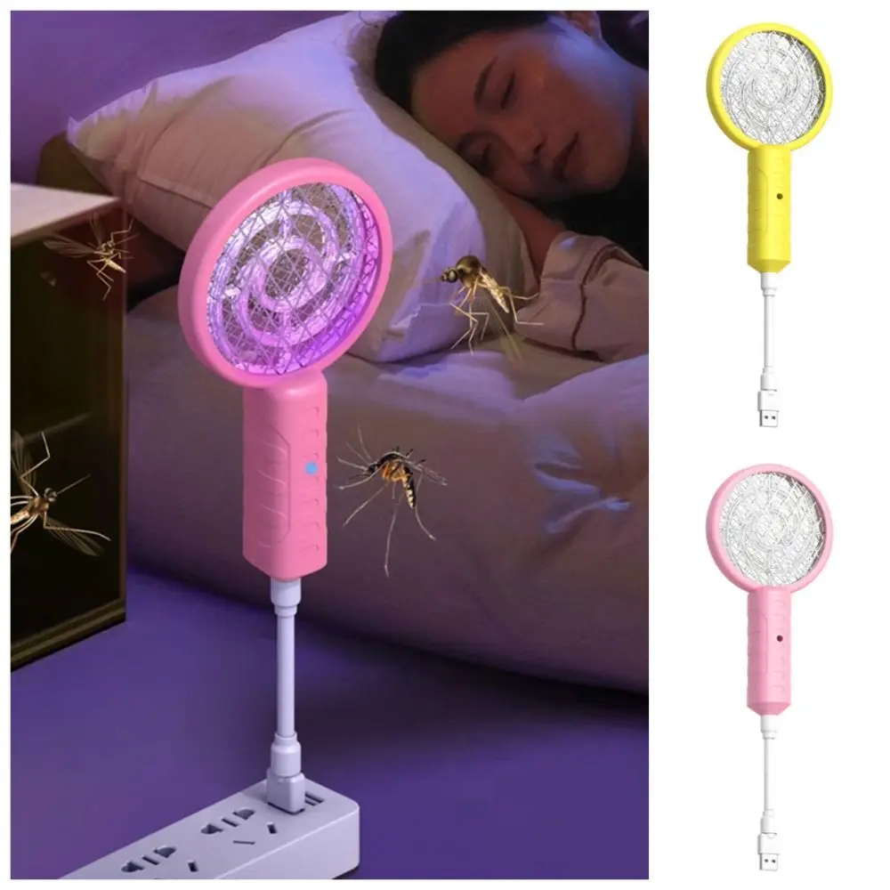 

Мини-USB мухобойка от комаров, УФ-свет ярких цветов, лампа от комаров, защита от падения, защитная сетка, физическая ловушка для комаров, ракетка для спальни