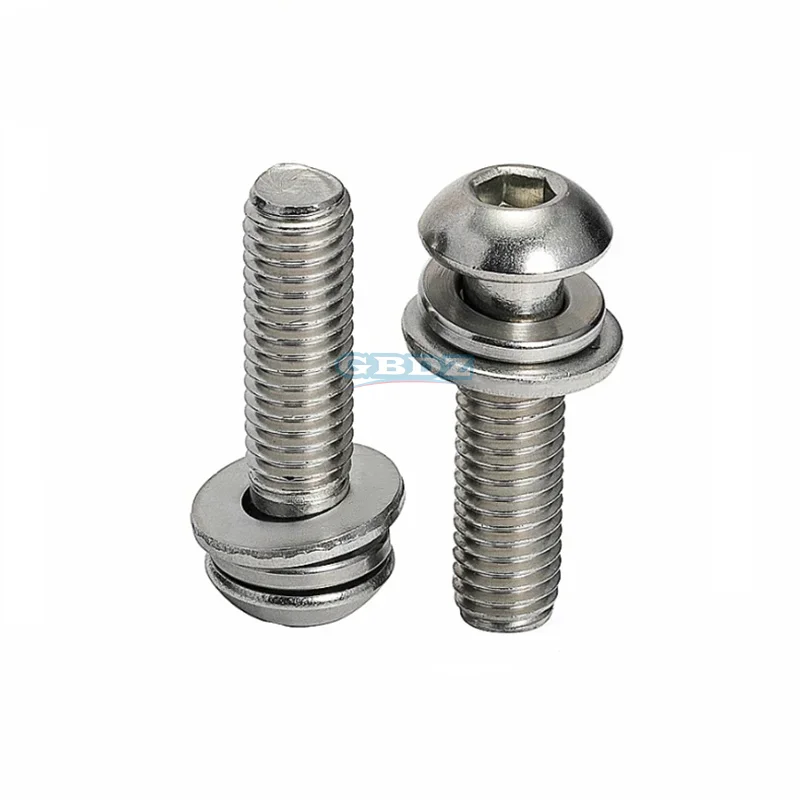 316 Stainless Steel Cross round Head Combination Screws M3/M4/M5/M6 Set - Rust And Corrosion Resistant Three-Pack
