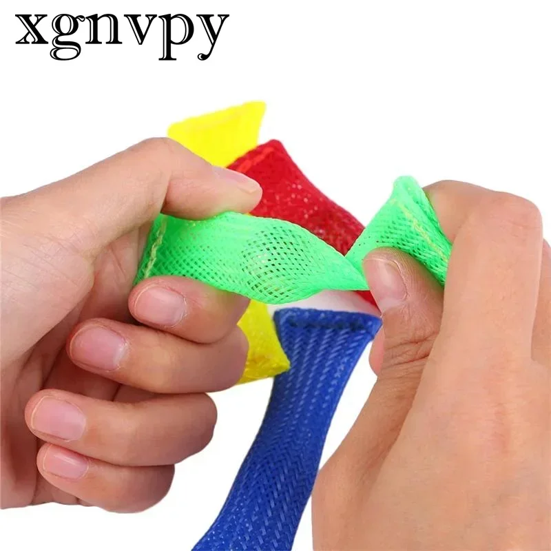 Xgnvpy  Sensory Toys Marbles Ball Autism Anxiety Therapy Toy Stress Relief Hand Braided Mesh Easy Bend Fidget Toys for Kids Gift