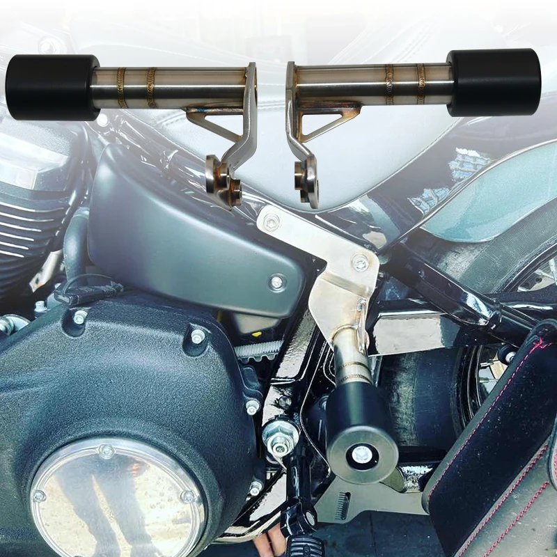 

Motorcycle Parts Stainless Steel Welding Pattern Rear Saddlebag Guard Protection for Harley Softail M8 2018-later