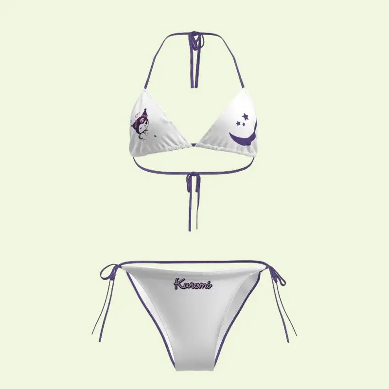

Cute Kitten Japanese Women's Split Bikini Y2K Girl 2Pcs Summer Beach Seaside Fashion Breathe Comfort Quick Drying Soft Swimsuit