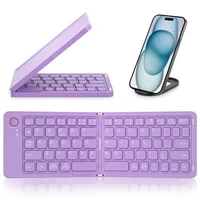Teclado plegable Bluetooth portátil para tableta IOS/Android/Windows, teclado portátil para teléfono móvil, accesorios de ordenador