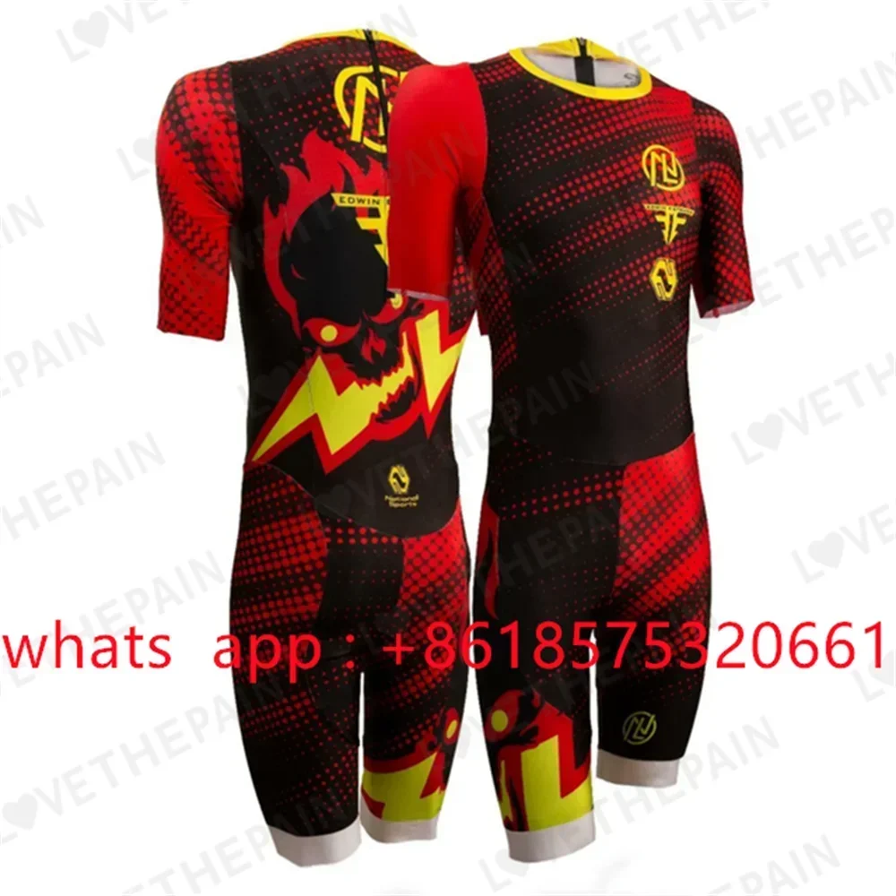 

NL мужской костюм для бега и катания на коньках, одежда для велосипеда, комбинезон на роликах, летний комбинезон с короткими рукавами Ciclismo, быстрый костюм для роликовых коньков, комбинезон