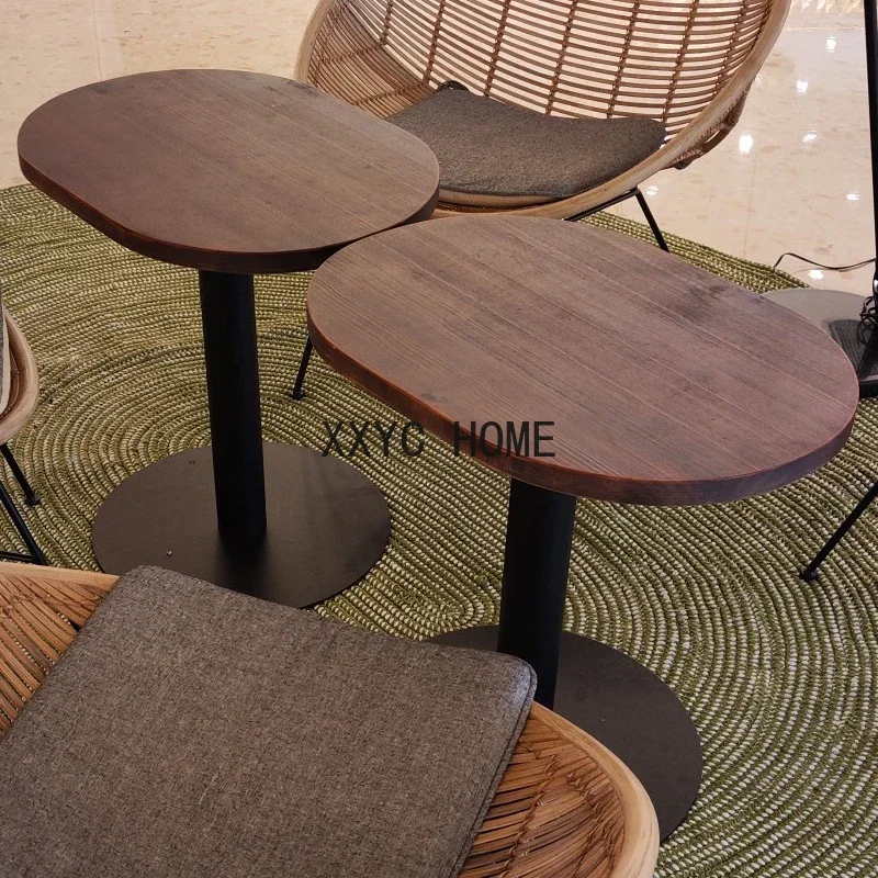 Outdoor Coffee Bar Tables Modern Cocktail Nightclub Party Side Bar Tables Wall Drink Mesa Comedor Commercial Furniture SR50BT