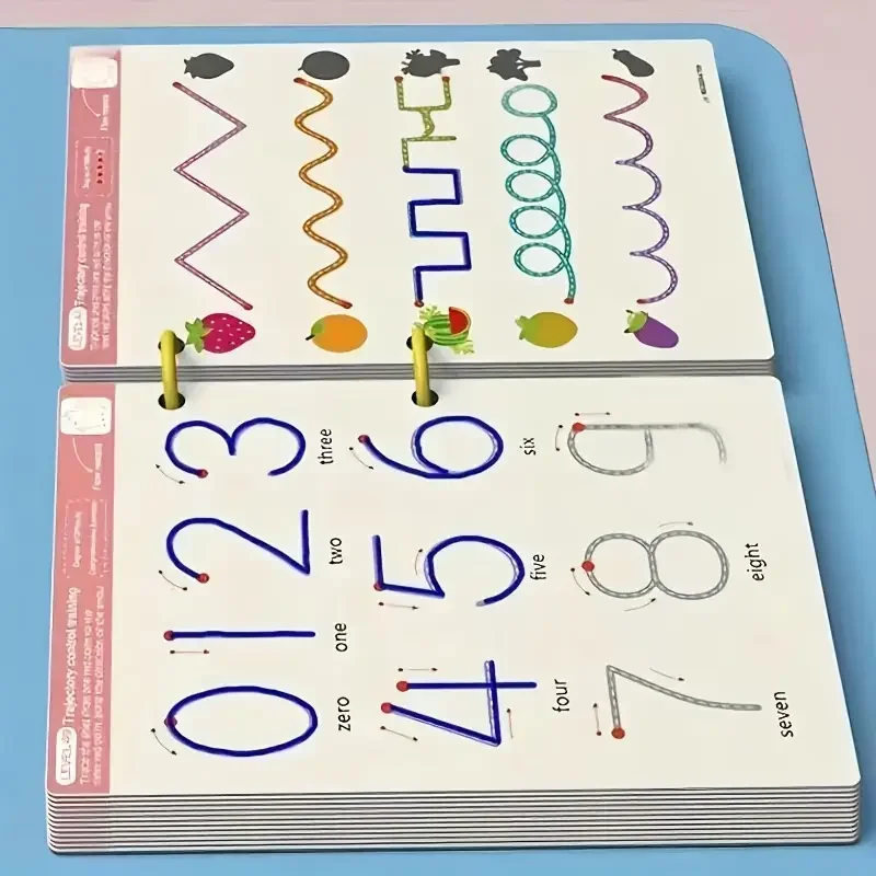 الصفحة 32 كتاب كتاب كتابة للأطفال قابل لإعادة الاستخدام - دفتر ملاحظات للتدريب قابل للمسح للأعمار من 3 إلى 6 سنوات |   وسادة تعليمية متينة للتدريب على الكتابة اليدوية
