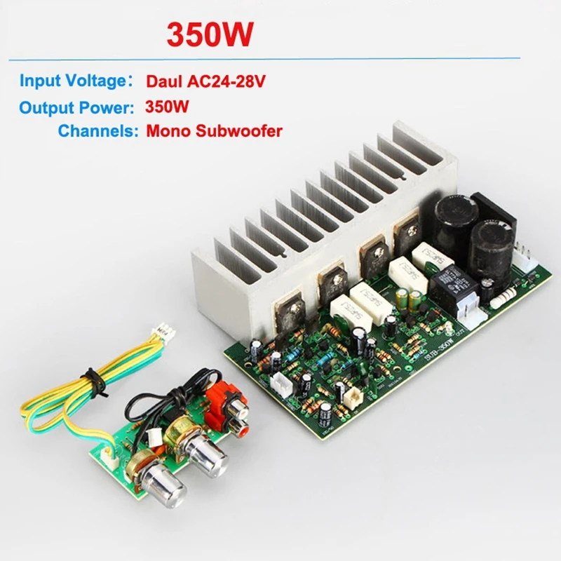 350W Subwoofer Amplifier Board Mono High Power Subwoofer Amplifier Board DIY Subwoofer Speaker