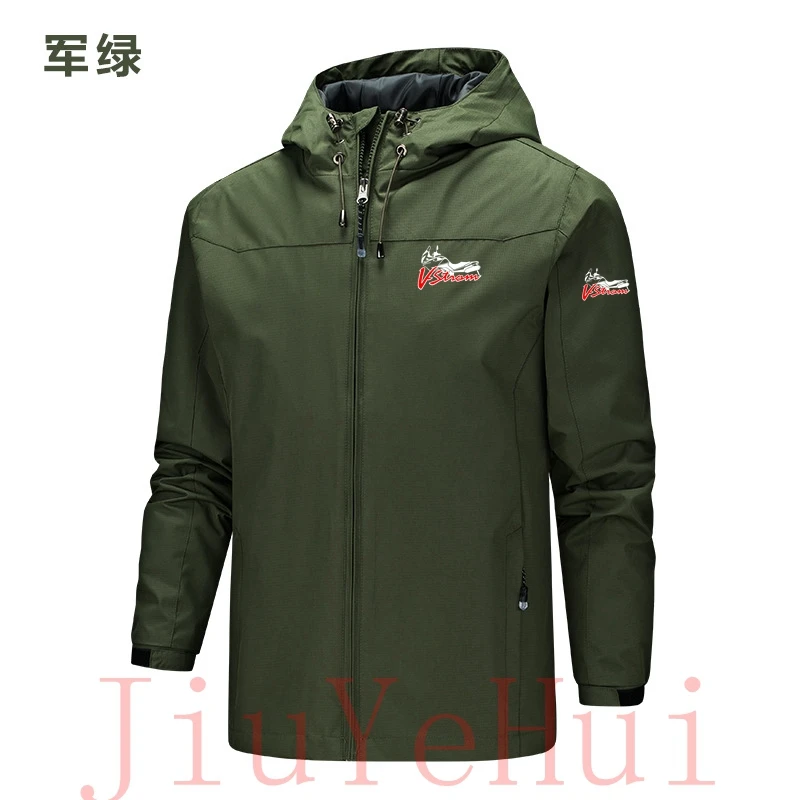 V-Strom DL 650 Motorcycle Motorsport Team Logo_Suzukies_Men Jackets Waterproof Hooded Windbreaker Outdoor Coat F1 Thin Overcoat