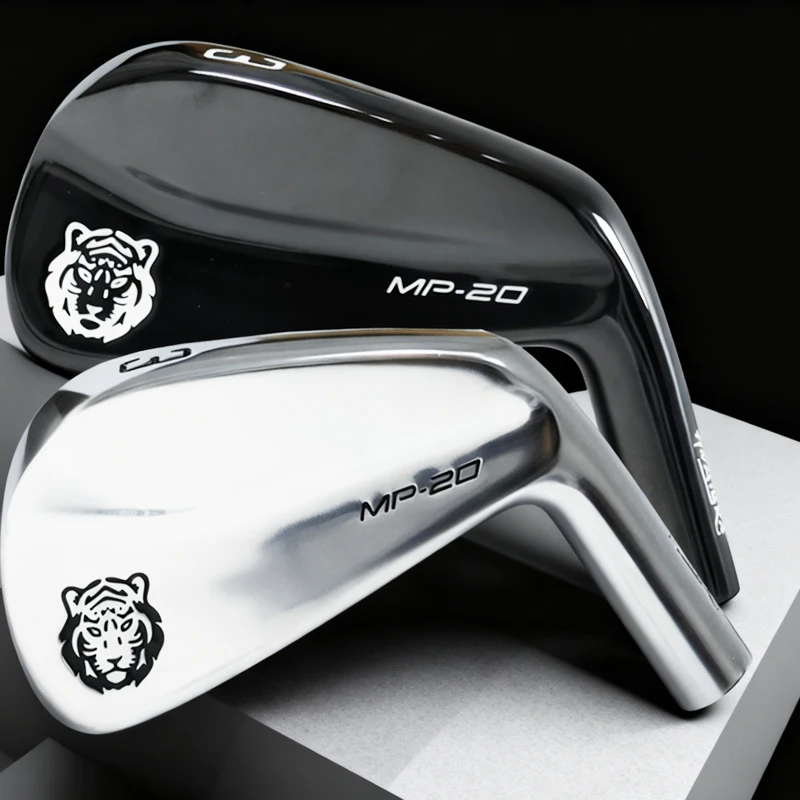 

Golf Irons Head Men Authentic MP-20 Golf Head Silver Right Handed Carbon Clubs Head and Golf Headcover 4-9 P No Shafts