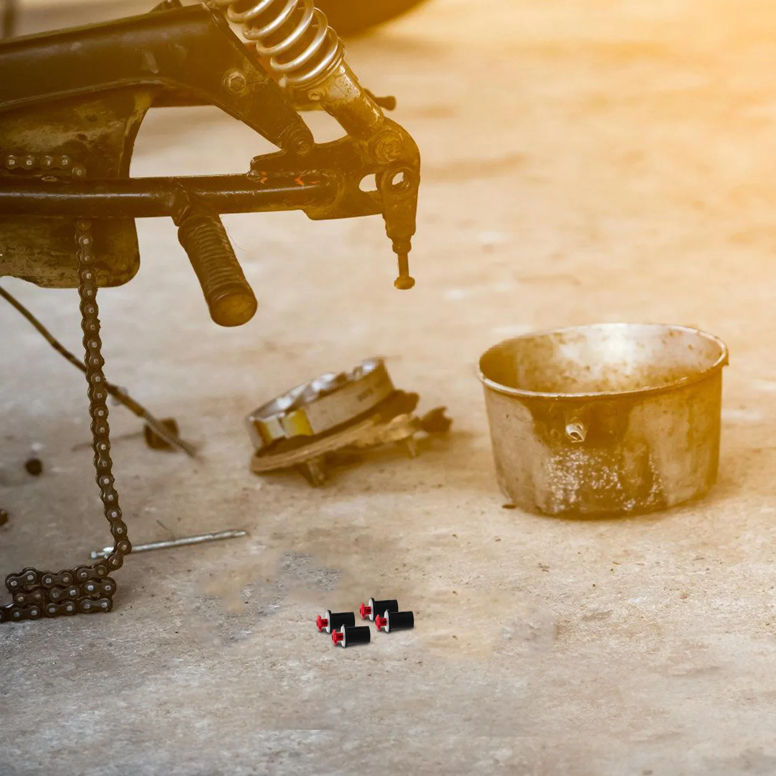 

10Pcs Motorcycle Windscreen Screws Universal Mounting Bolts Windproof Fairing Fasteners Decorative Nuts for Motorbike Repair