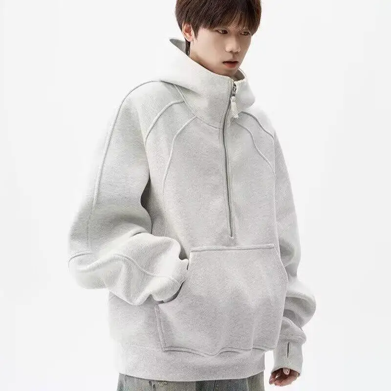 

plus size clothes man clothing T-Shirts hooded jacket shirt Spring autumn clothes leisure zipper hoodie homewear Youth clothing