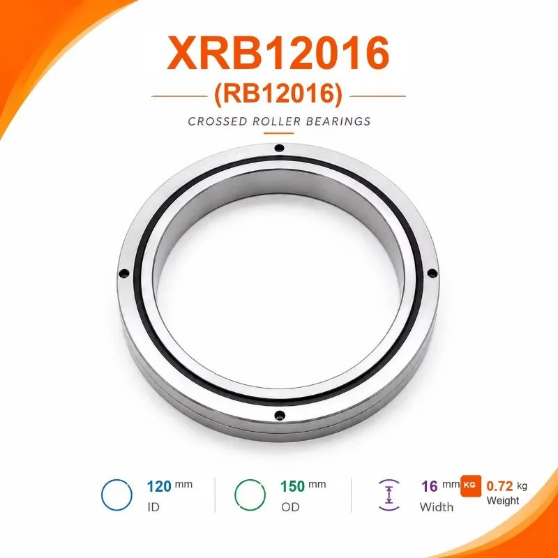 RB12016 120*150 *16 mm  Custom High Rigidity Cross Roller Bearing RB for Machine Tool and CNC Equipment Slewing Bearing