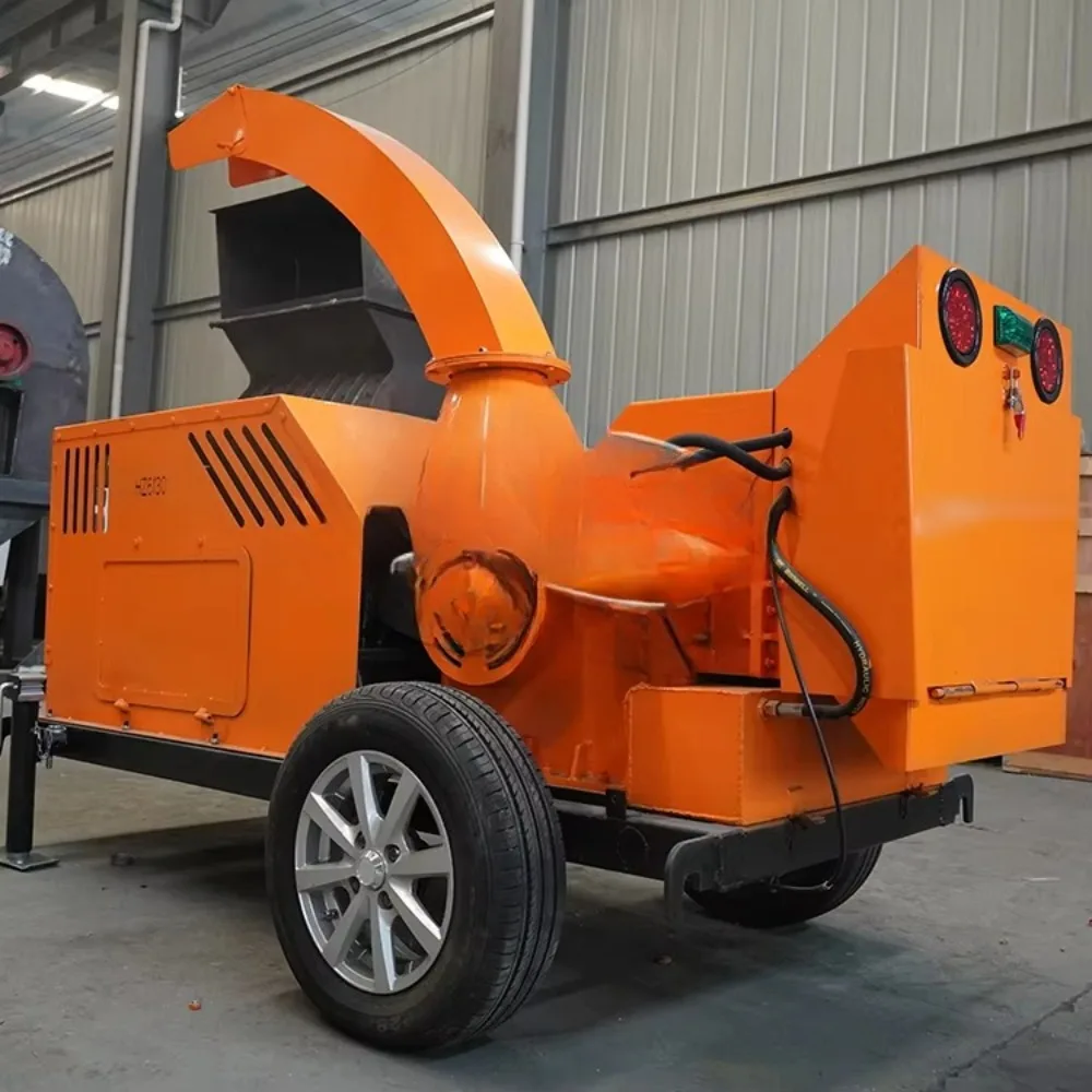 Branch Wood Grinder Crusher Tree Branch Crusher Chipper Garden Tree Leaf Branch Shredder