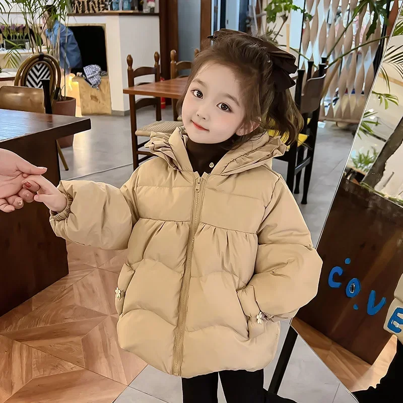 

Winter Quilted Jacket for Girls Baby Girls Cotton-padded Parka & Coats Thicken Warm Long Jackets Toddler Outerwear Winter Coats