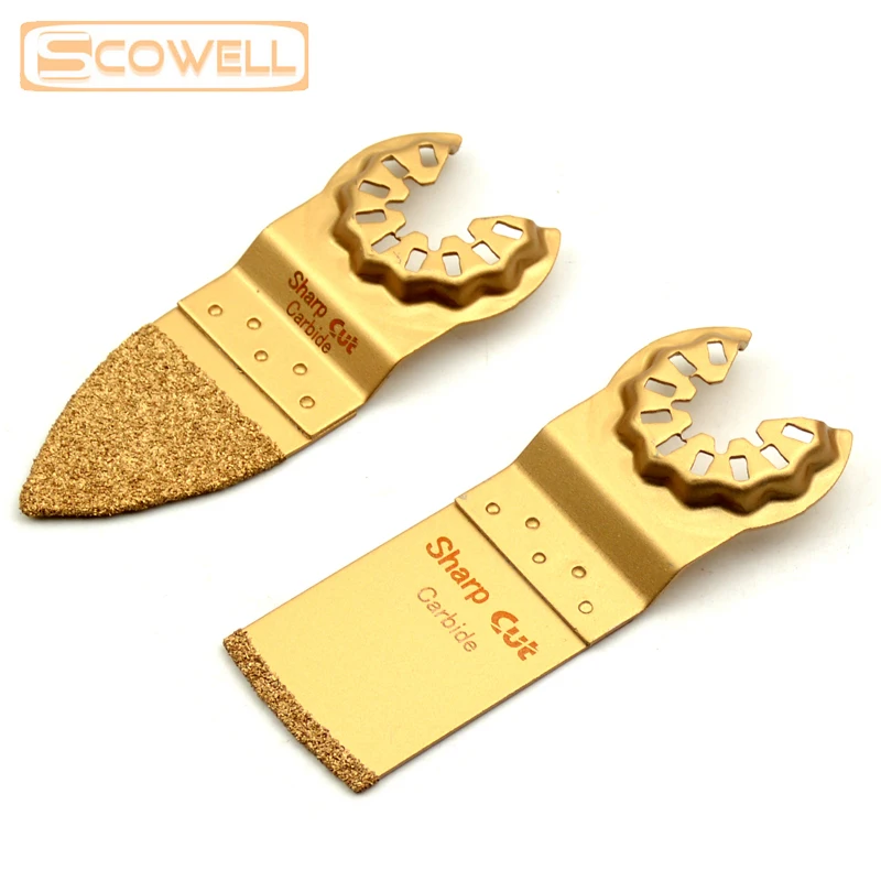 HCS HSS 바이메탈 멀티 툴 톱날, 반원형 샌딩 패드, 전력 진동 툴 톱날, 20mm, 32mm, 65mm, 80mm