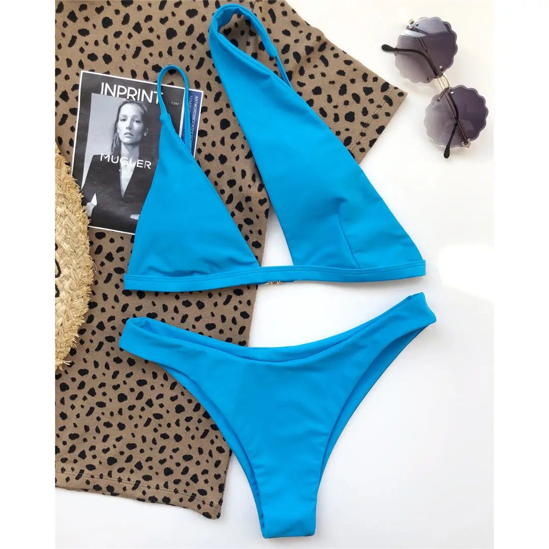 Neuer sexy, asymmetrischer brasilianischer Bikini, Damen-Badebekleidung, zweiteiliger Bikini-Set, Badeanzug, Badebekleidung, Schwimmbikini V1838 – Detail 17