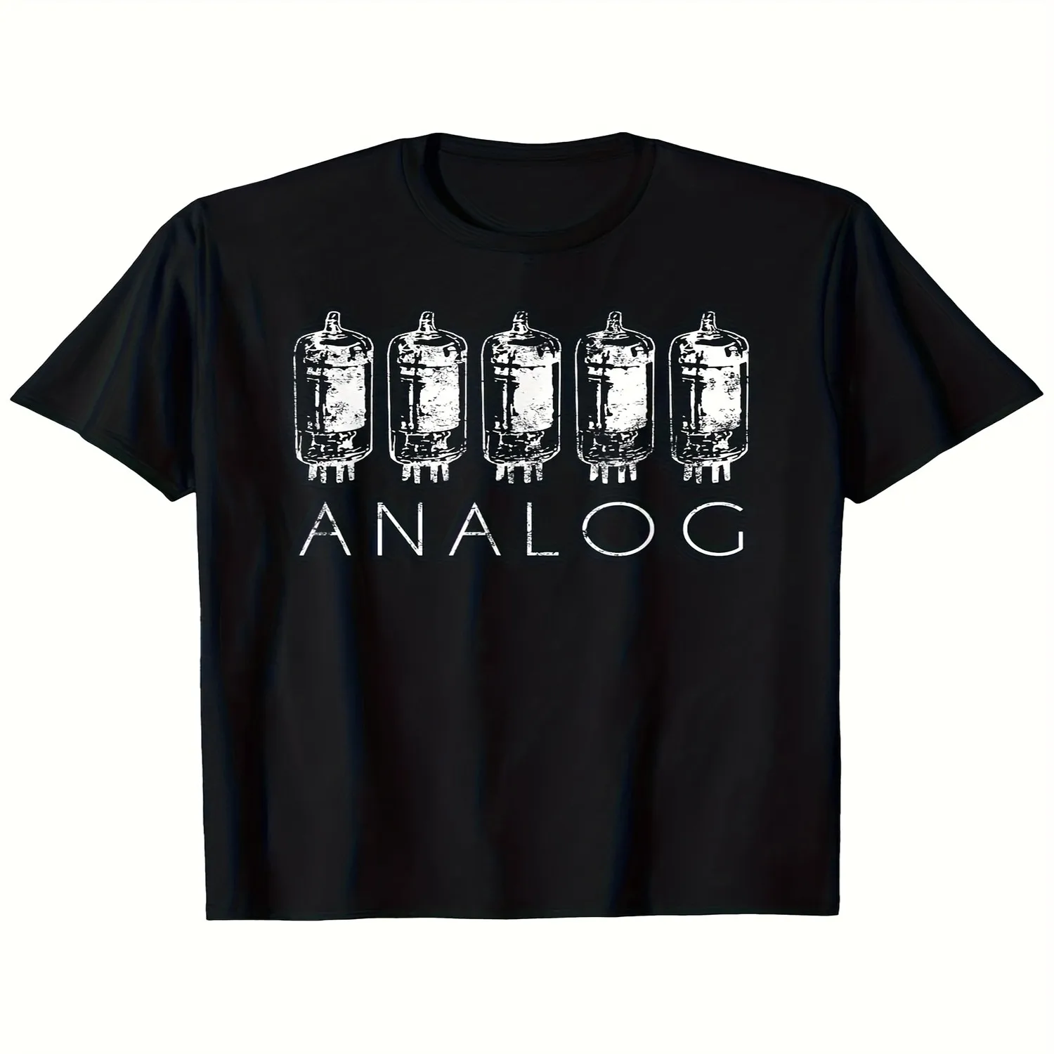 Retro-Style Graphic Tee Featuring a Vintage Vacuum Tube Radio And Amplifier Design, Made from Heavyweight 180Gsm Available in Unisex Sizes S to XXXL, Perfect for Audio Engineers Also Everyday Wear Shirt, Art Print Tshirt
