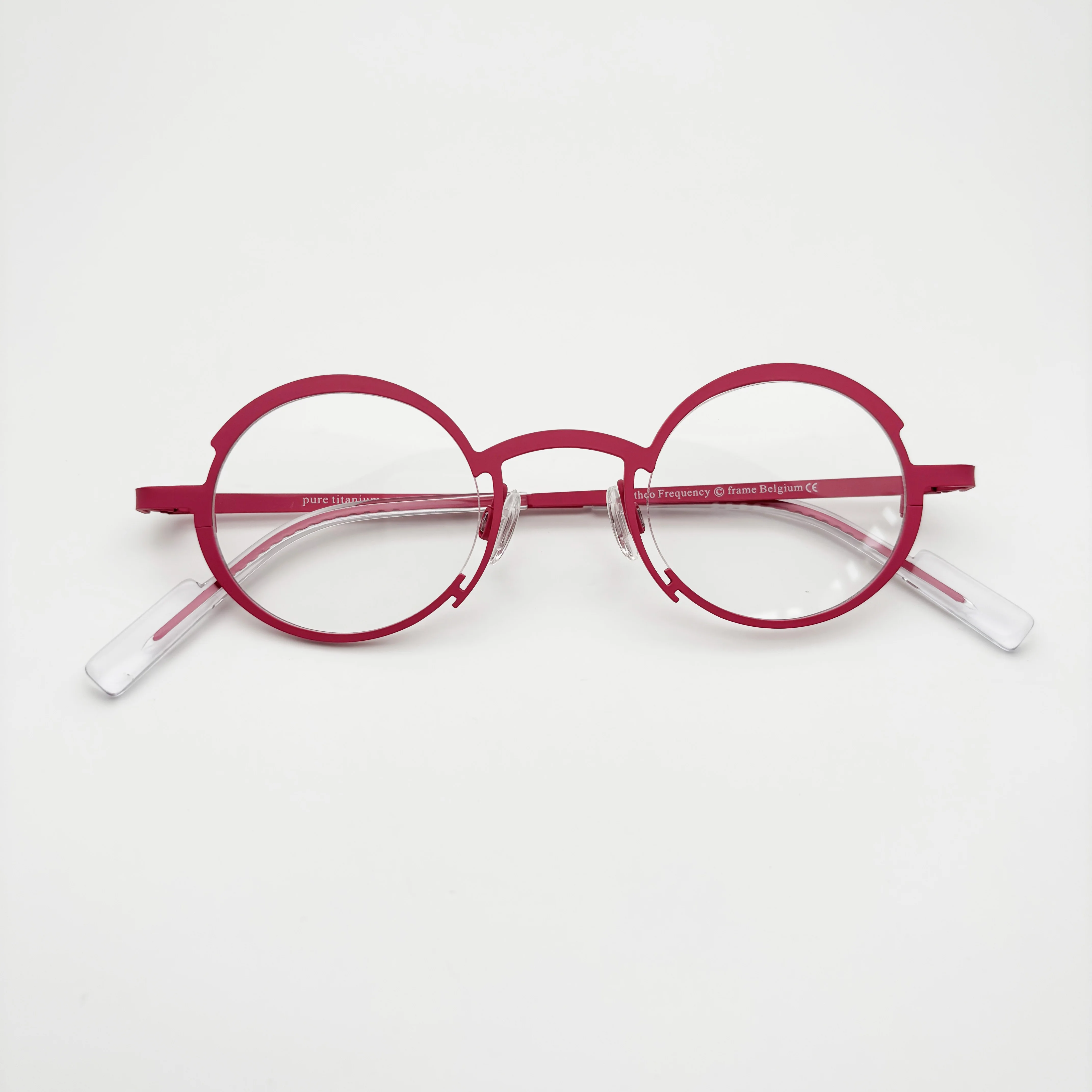 تردد Belight البصرية بلجيكا الهندسة شكل دائري التيتانيوم جولة النظارات إطار مشهد الرجال النساء النظارات