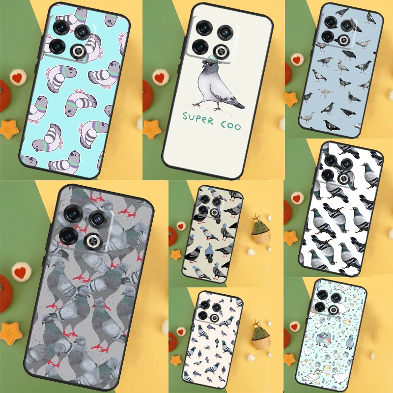 Pigeons Collage Case For OnePlus 12 11 12R 10 9 Pro 10R 9R 8T 10T Nord 2 2T CE 3 Lite CE4 N10 N20 N30 Cover