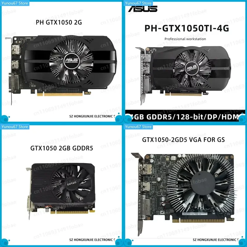 For GTX 1050 2GB GDDR5 For GTX 1050 Ti 4G For GTX 1060 3GB Graphics Card VGA Video Card Compatible With GS DUAL Series