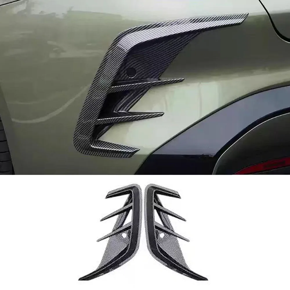 

Fit For Xiaomi SU7 2025 2026 Rear Side Fender Wind Blade Sticker And Rear Turbulence Carbon Fiber Protection Cover Accessories