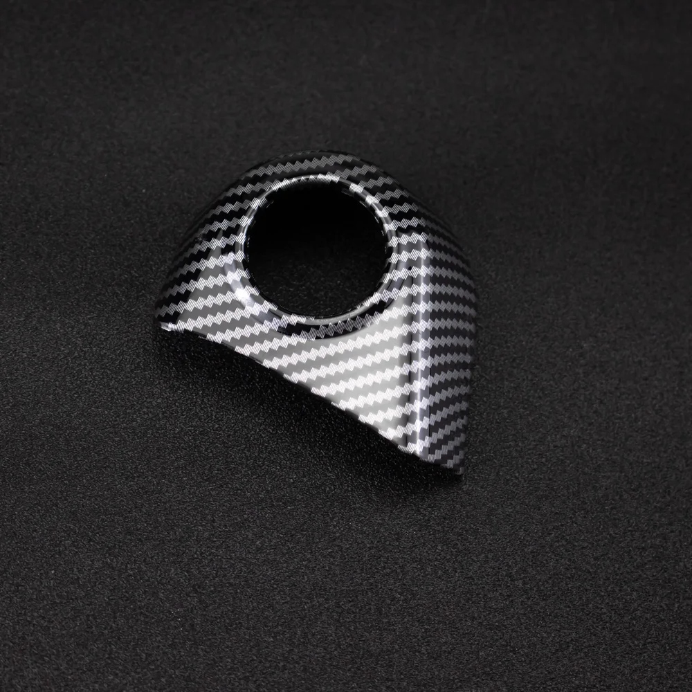 1pc ABS Carbon Fiber Color Red Engine Start Stop Button Frame Trim Cover for Ford Ranger Everest 2023