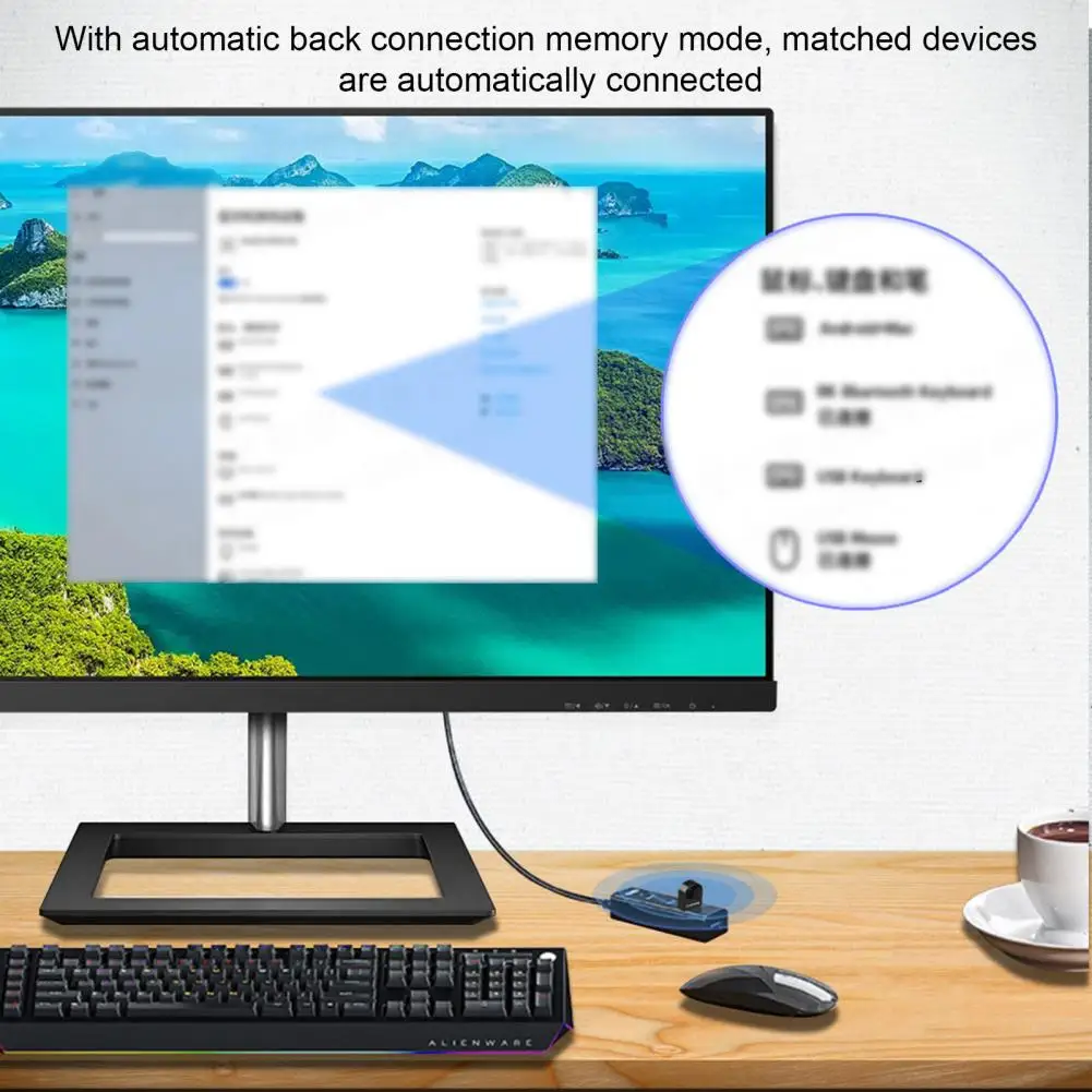 USB Transmitter Black Color Dongle Receiver Compact Size USB Unifying Receiver Bluetooth-compatible Adapter Multipurpose