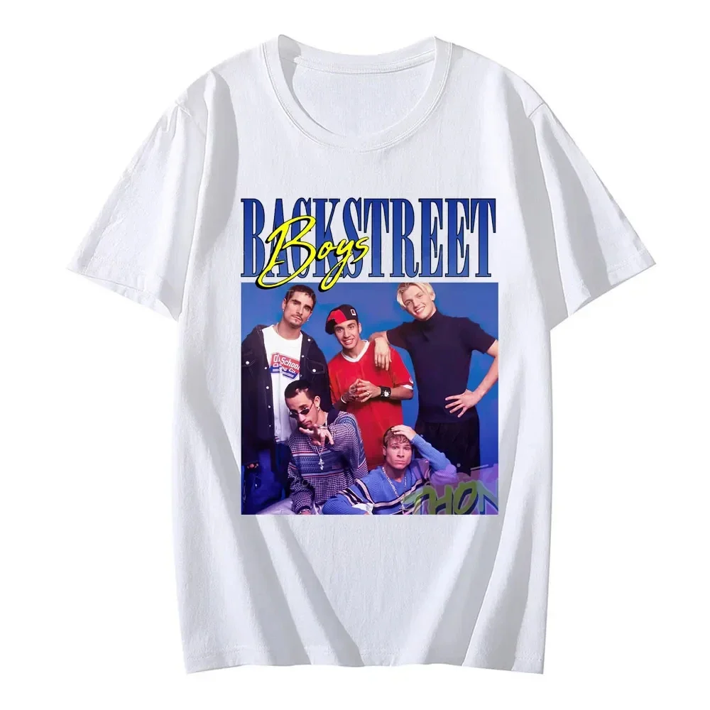 Tribute Boy Band Graphic T-shirt Neutral Trend Hip Hop Casual Street Shirt Backstreet Boys Retro 90s Music Composition T-shirt