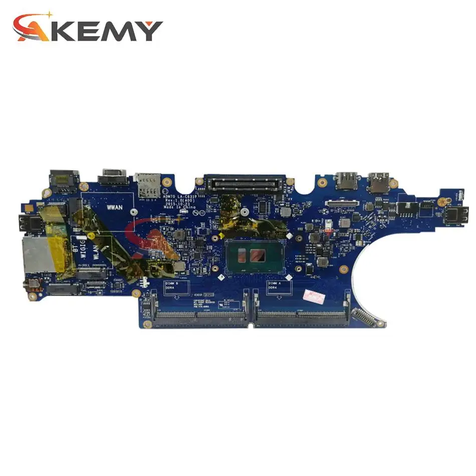 For Dell Latitude E5470 Laptop Motherboard LA-C631P 0HCP0K 0C0NC4 00VJ1G 00VJ1C i3 i5 6th Gen CPU Notebook Mainboard Tested OK