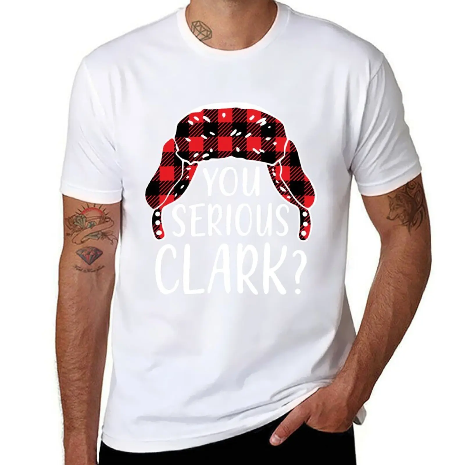 

You Serious Clark T-Shirt black cotton t-shirt plain for man package t shirts for man cotton soft T-Shirt