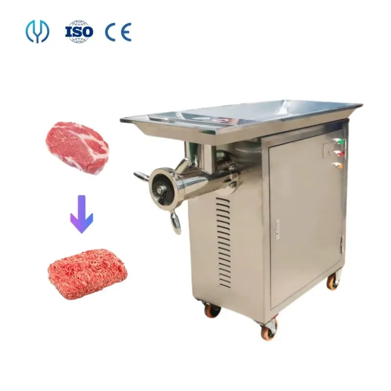 Commercial 32/42/52 Large Electric Fish Chicken Bone Grinder Large Fresh Meat Grinder Frozen Meat Cutting Machine