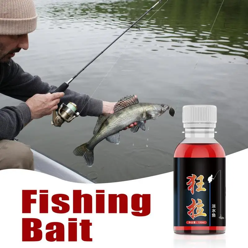 Fish Attractant Liquid Concentrated Bait Fish Additive Natural Lure Oil Scents Saltwater Bait Oil Fishing Scent Attractant 100ml