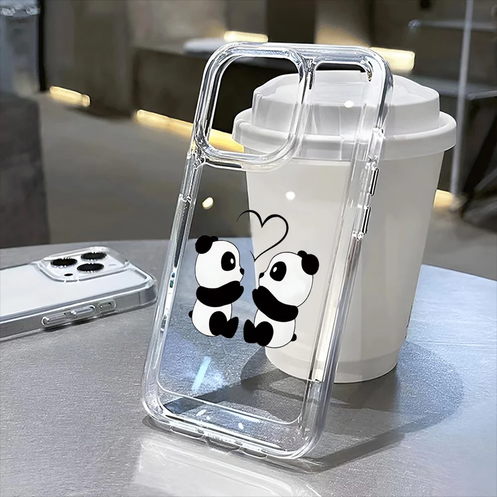 

Panda transparent case is suitable for iPhone 16, 16 Pro, 16 Pro Max, 16 Plus to iPhone 11, 12, 13, 14 15 series.