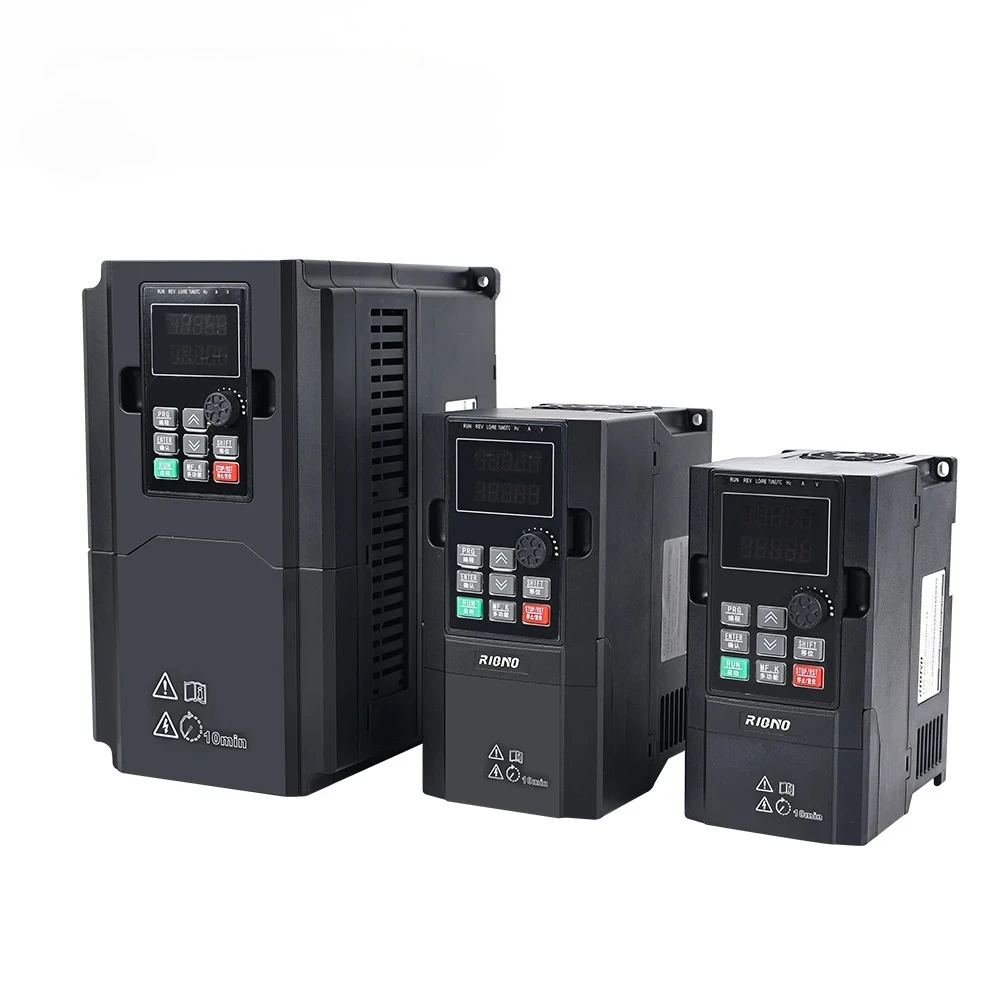TOP 10 RIQNO A600 Series 380V 2.2KW Vector Frequency Converter 3PH Inverter Variable Air VFD Drive Motor 3 Phase AC Type