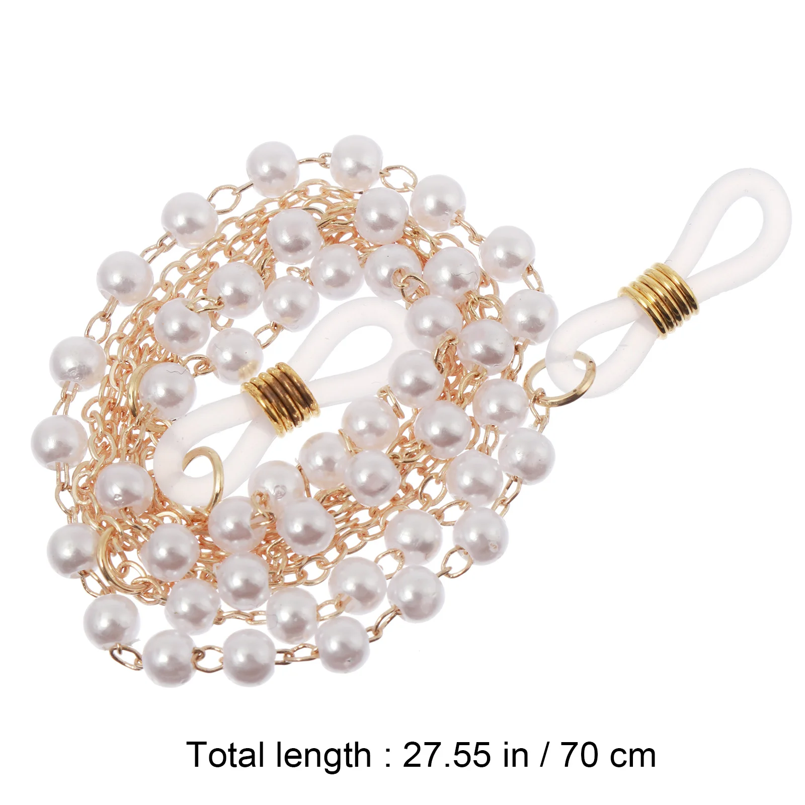 2Pcs Pearl Glasses Chain Chic Eyewear Retainer Strap Drop Resistant Holder for Eyeglasses Mask Necklace Eyeglass Chain