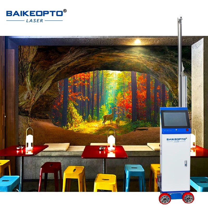 AI Automatic Painting Machine UV 3D Wall Decor Printer Intelligent Painting Machine Wall Printer Printing Machine