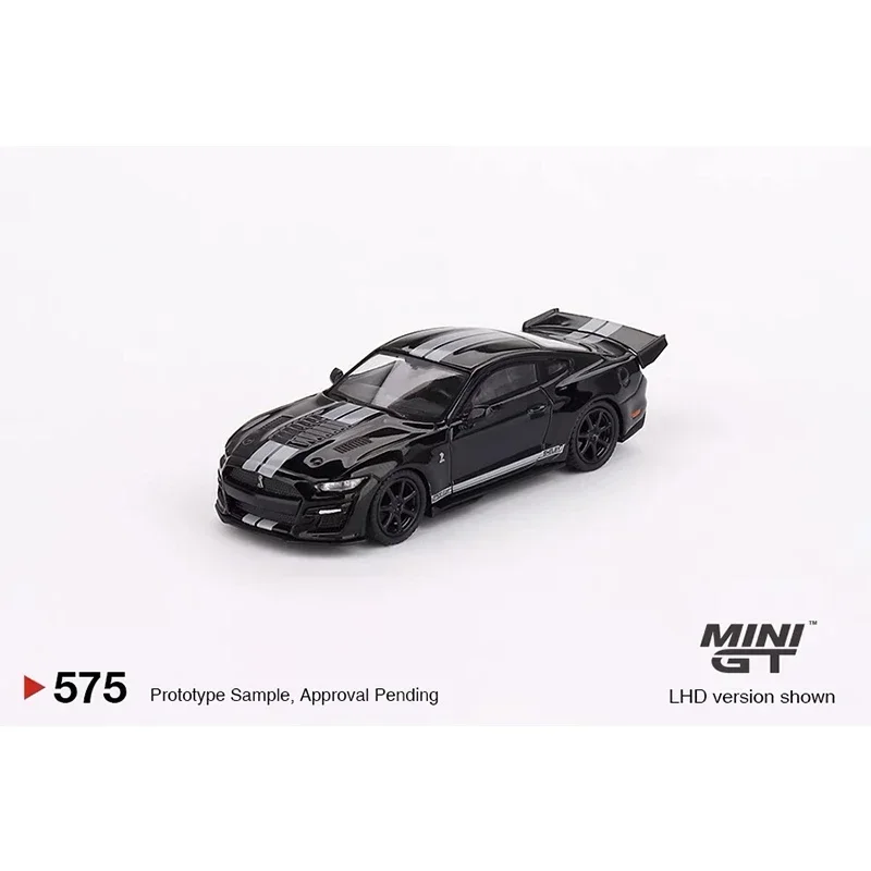 MINIGT 575# 1:64 Shelby GT500 Dragon Snake Black Diecast Diorama Car Model Collection Miniature Carros Toys