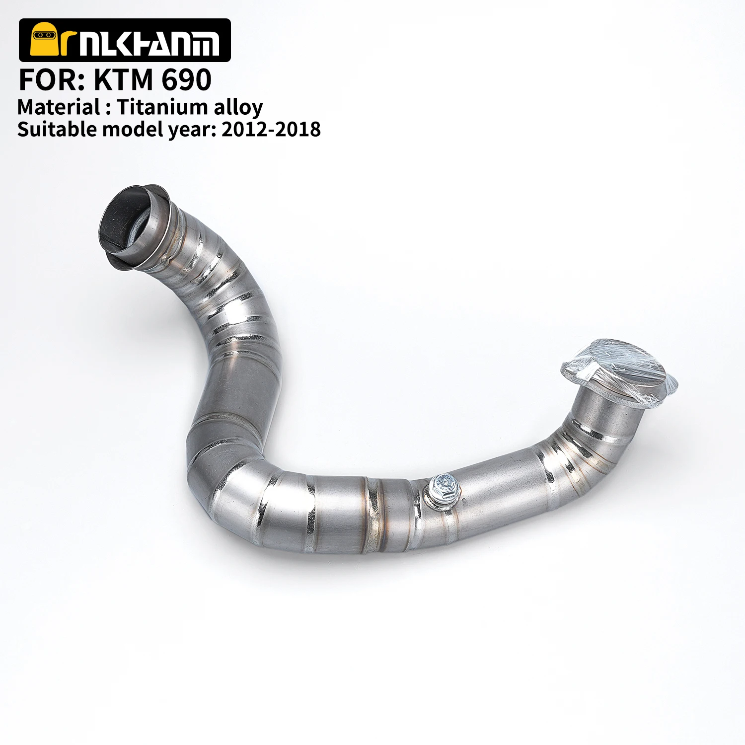 

Slip On Motorcycle Exhaust GP Escape Muffler Ti Alloy Middle Link Pipe For KTM 690 Duke 2012-2018 Husqvarna 701 Svartpilen 19-21