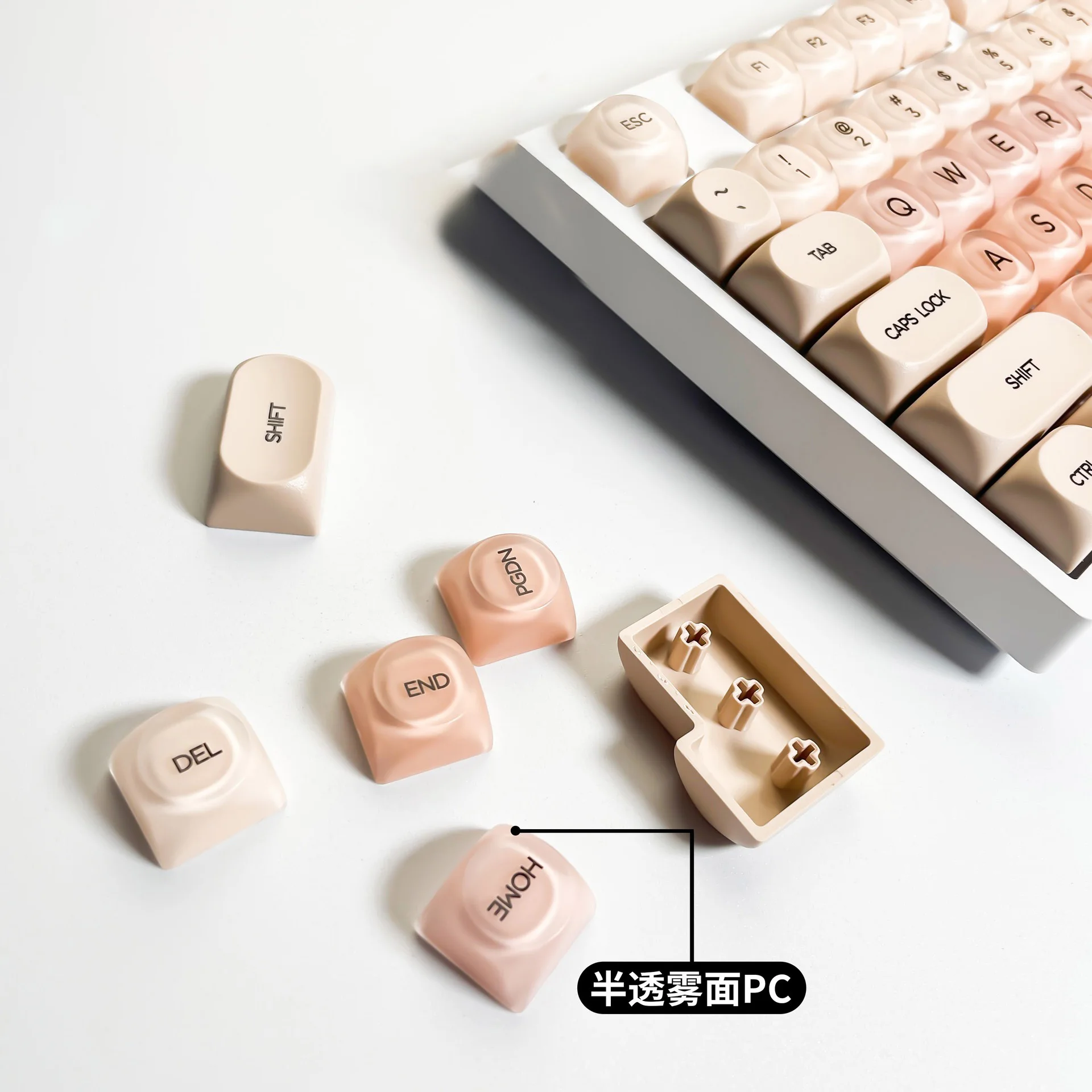 liquid foundation theme Keycaps HOA Profile PBT Double Shot Keycap For Mx Switch Mechanical Keyboard ISO Enter Custom Key Caps