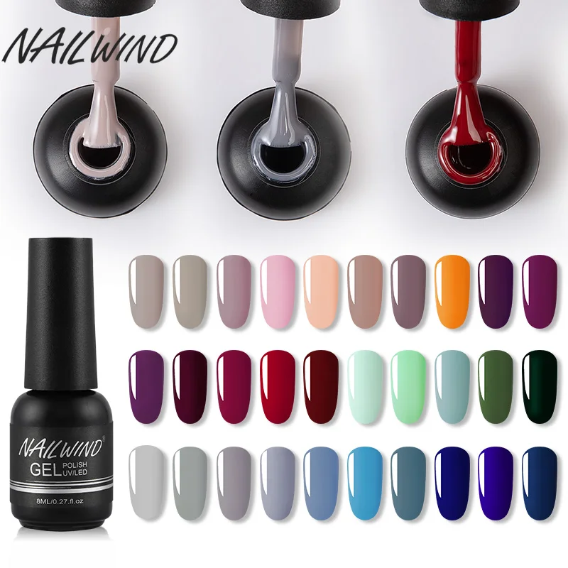 ROSALIND manicure mini 5ml/8ml bottled nail polish gel solid color nail polish glue semi-permanent UV light nail DIY.