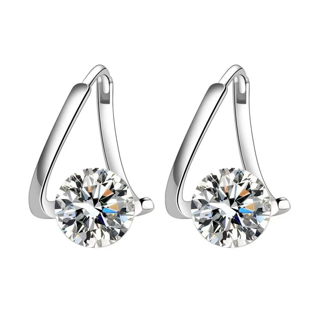 

1Ct Moissanite PT950 Platinum Asteroid Earrings Women's - Brightening whitening, dazzling understated, top friend gift