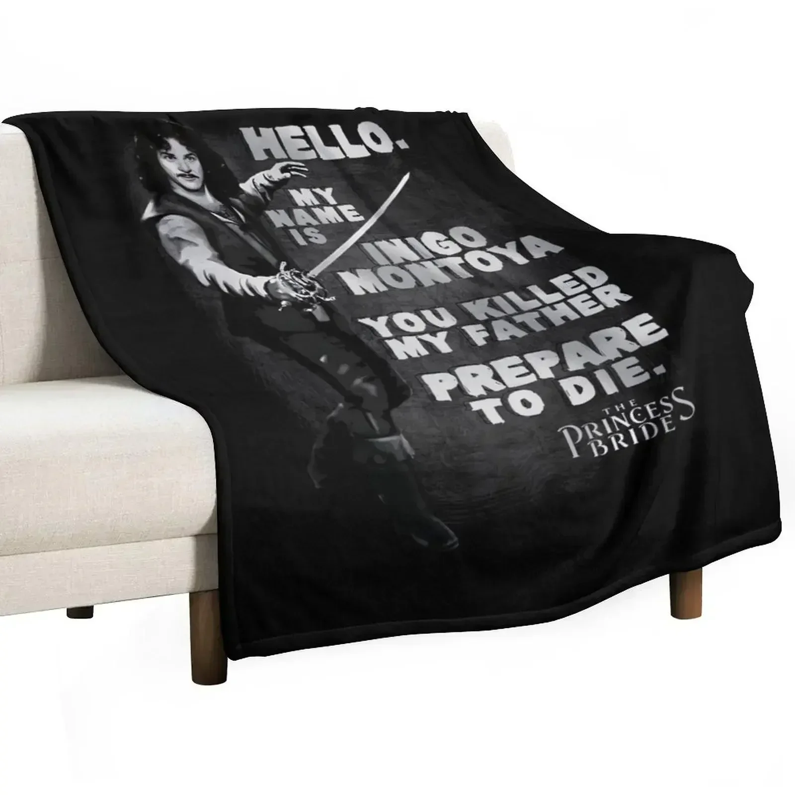 The Princess Bride Hello My Name is Inigo Montoya Throw Blanket Summer Beddings Decoratives Blankets