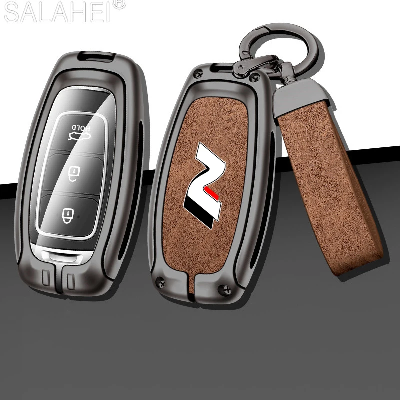 Caso chave remoto do carro TPU, tampa completa proteger o saco titular, Hyundai N Logo i20 i30 Sonata Santa Tucson Azera Elantra Veloster Kona