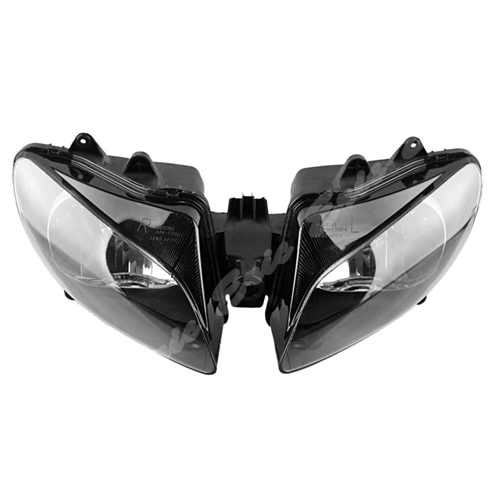 Motorcycle Front Headlight Lamp Assembly For Yamaha YZF-R1 2002 2003 Smoke Clear